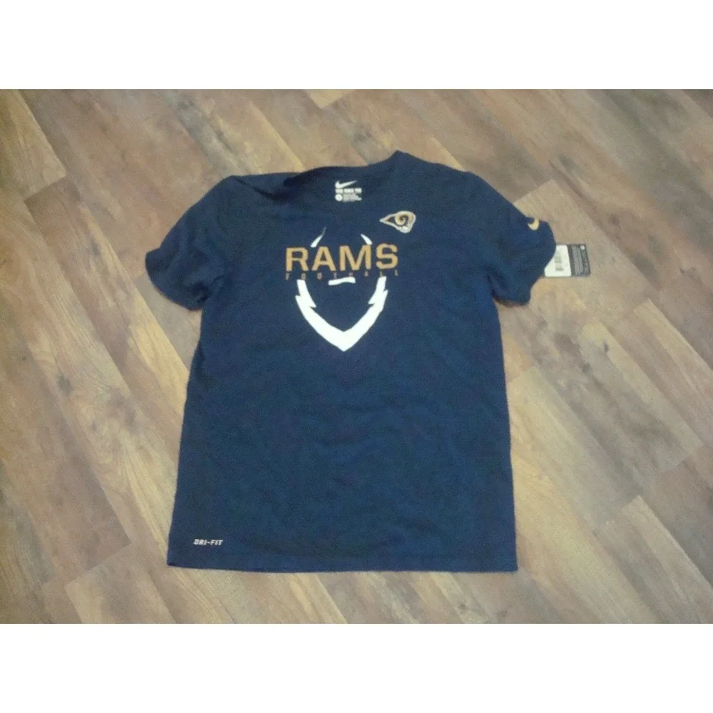 YOUTH-LARGE  RAMS NIKE     NEW  SHIRT Y2K DEADSTOCK ‎ VINTAGE ST4